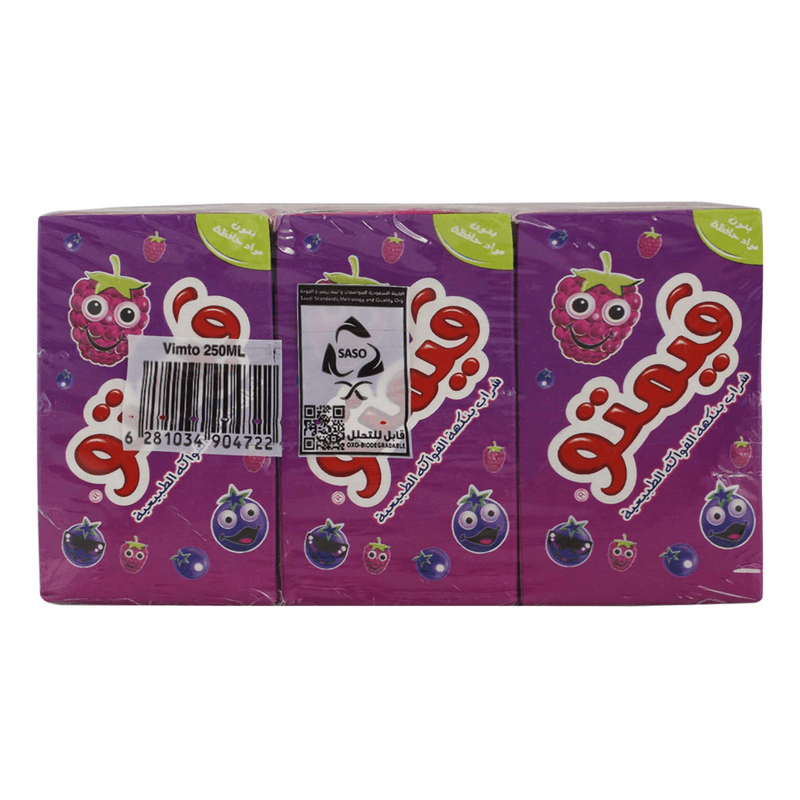 فيمتو شراب بنكهة الفواكهة الطبيعية 250مل*9