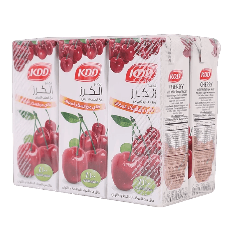 كي دي دي عصير كرز  180مل*6