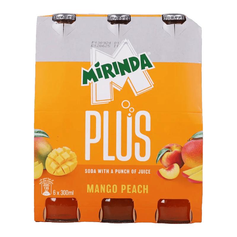 ميرندا بلس مانجو وخوخ  300 مل*6