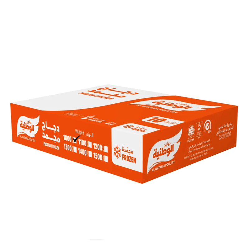 الوطنية دجاج مجمد 1000جم*10
