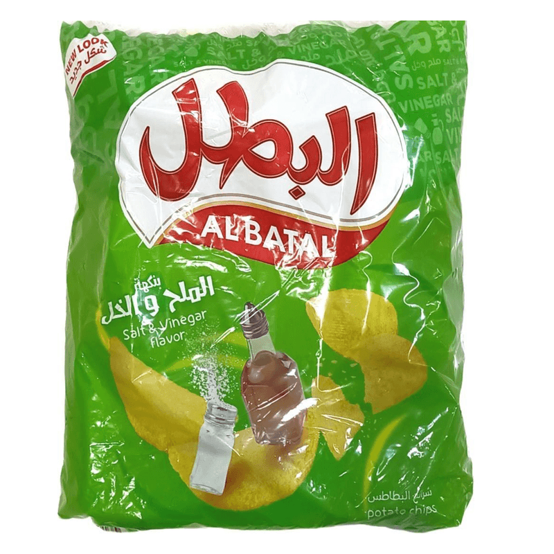 البطل بطاطس ملح وخل 12جم*20