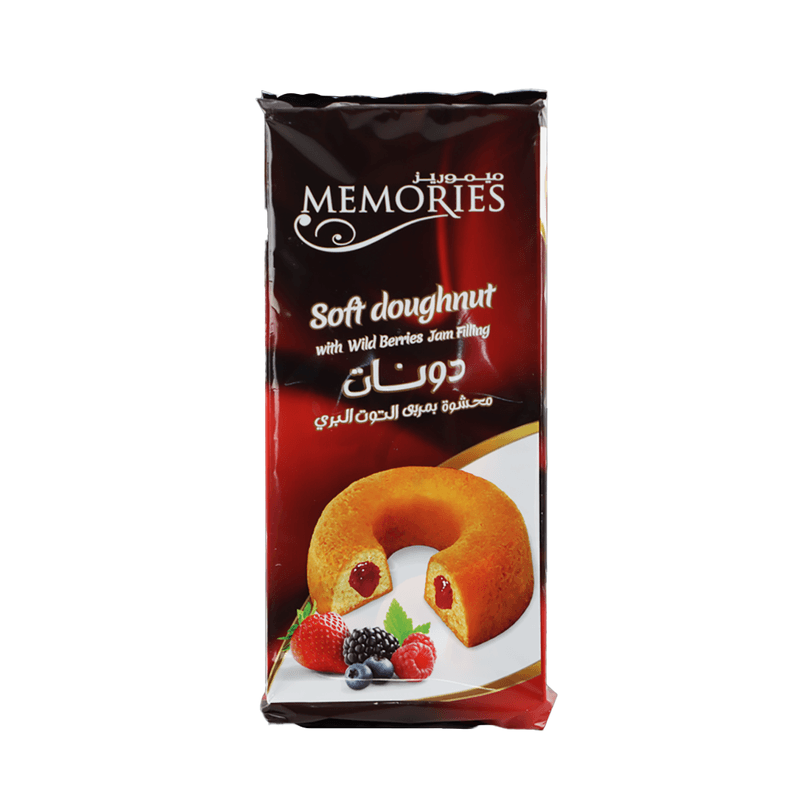 ميموريز دونات محشوة بمربي التوت البري 240جم*6