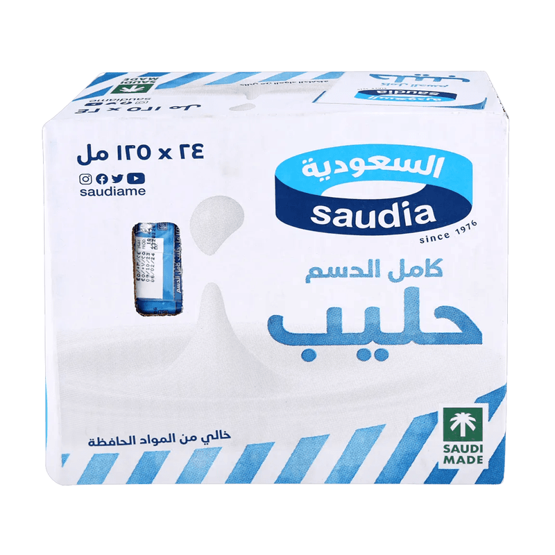 السعودية حليب كامل الدسم 125مل*24
