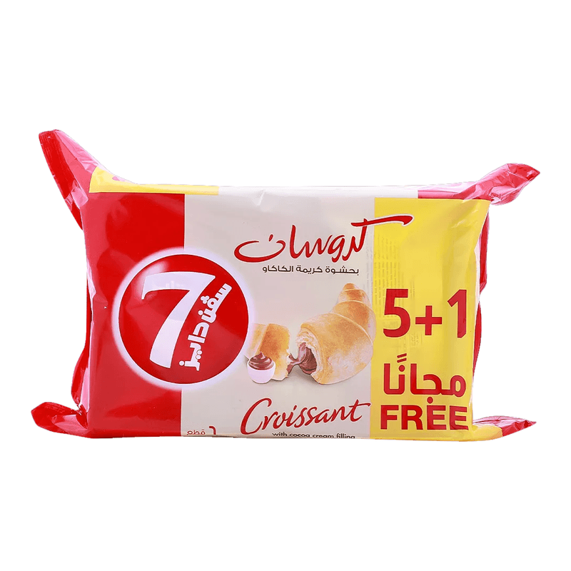 سفن دايز كروسان الشوكلاته55جم*5+1