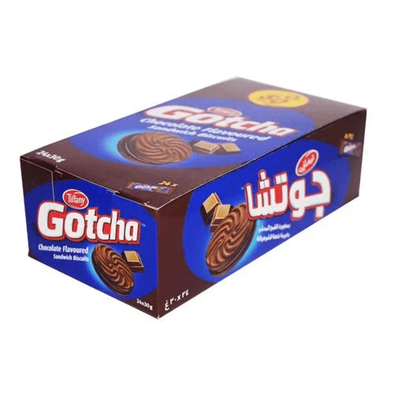 تيفاني بسكويت القمح المحشو بكريمة نكهة الشوكولاتة 30 جم*24