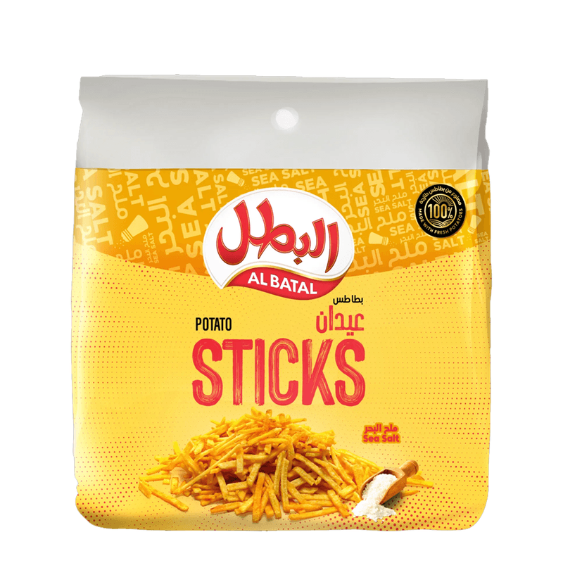 البطل عيدان بطاطس ملح البحر 23 جم*12