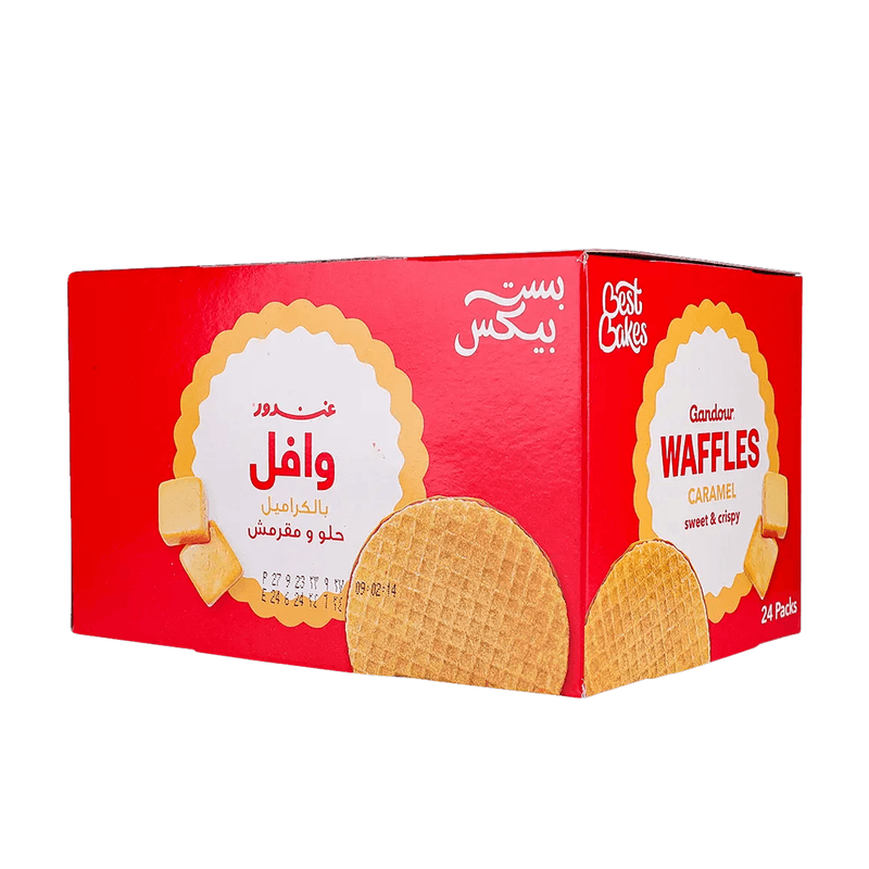 غندور وافل بالكراميل حلو ومقرمش28جم*24