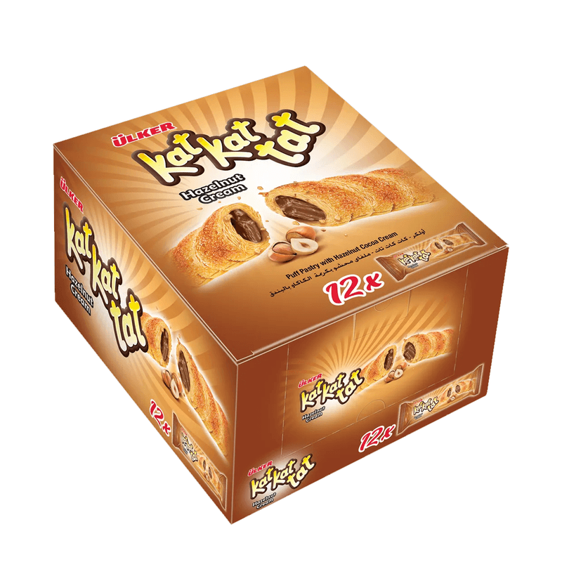 اولكر كات كات ملفاي محشو بكريمة الكاكاو بالبندق 24جم*12