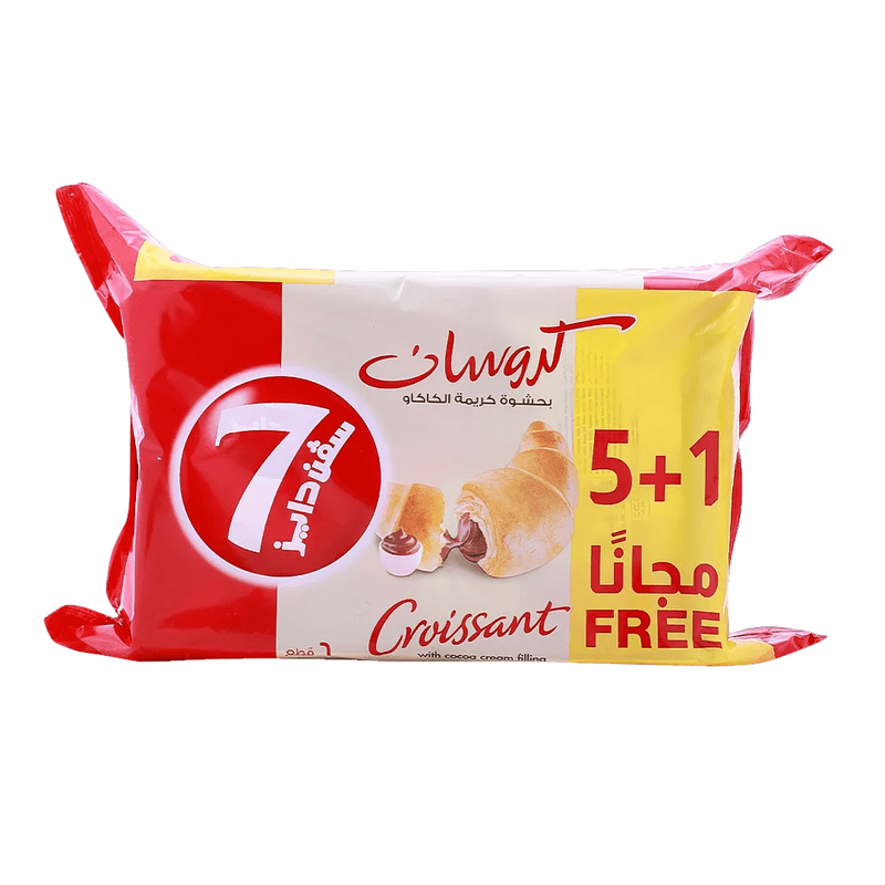 سفن دايز كروسان بحشوة كريمة الكاكاو 5+1 مجانا