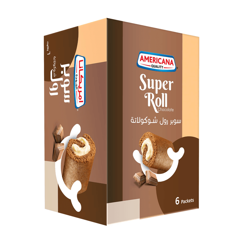 امريكانا سوبر رول شوكولاتة 40 جم*6