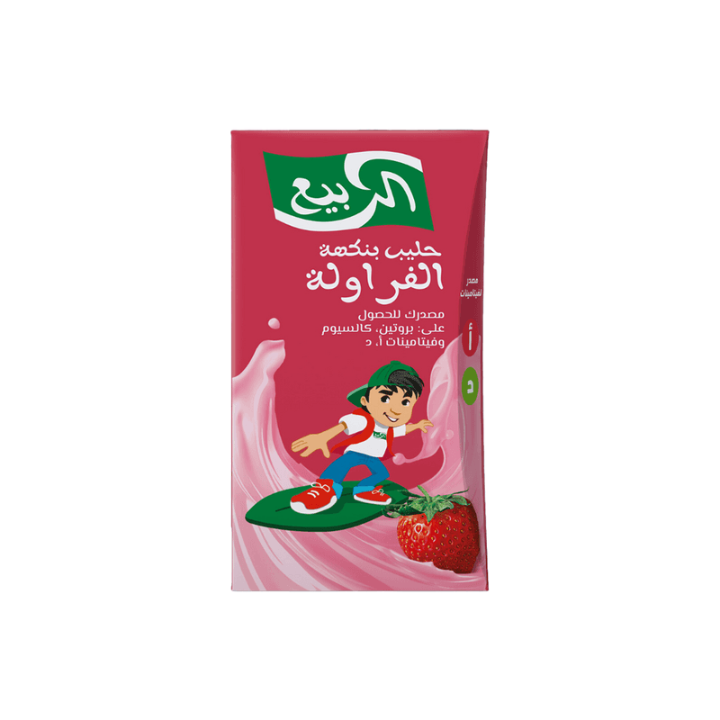 الربيع حليب بنكهة الفراولة 125 مل