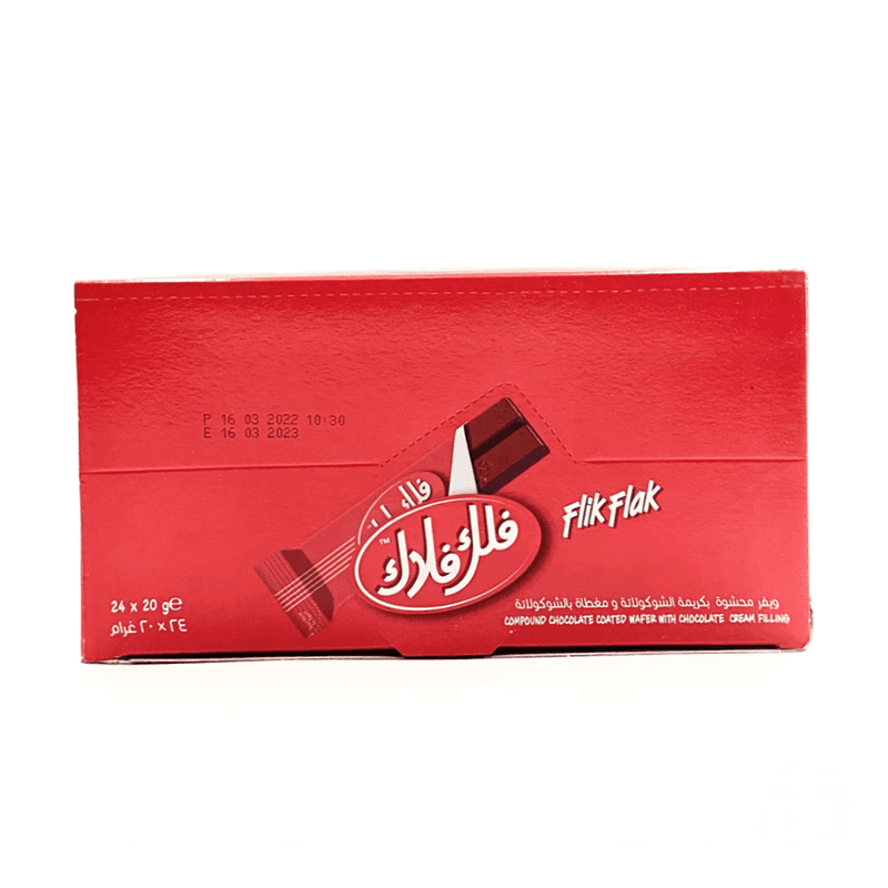فلك فلاك ويفر بالشوكولاتة 20 جم*24
