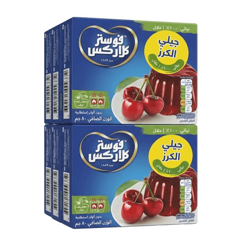 فوستر كلاركس جلي كرز 80جم — بوكس *6