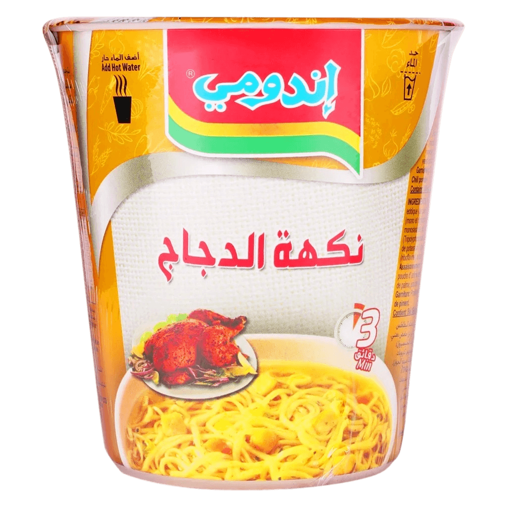 اندومي نودلز كاسات بنكهة الدجاج 60جم