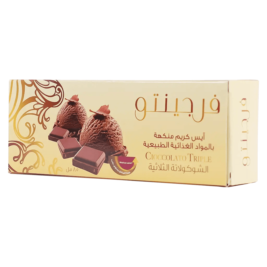 فرجينتو ايس كريم أعواد الشوكولاتة الثلاثية 85 مل